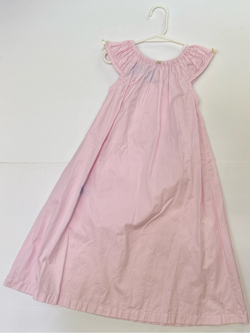 Well Dressed Wolf Pink Skye Day Gown Maxi Long Dress with Cap Sleeves Girls 3T